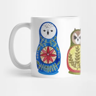 Owl Nesting Dolls - Set 1 Mug